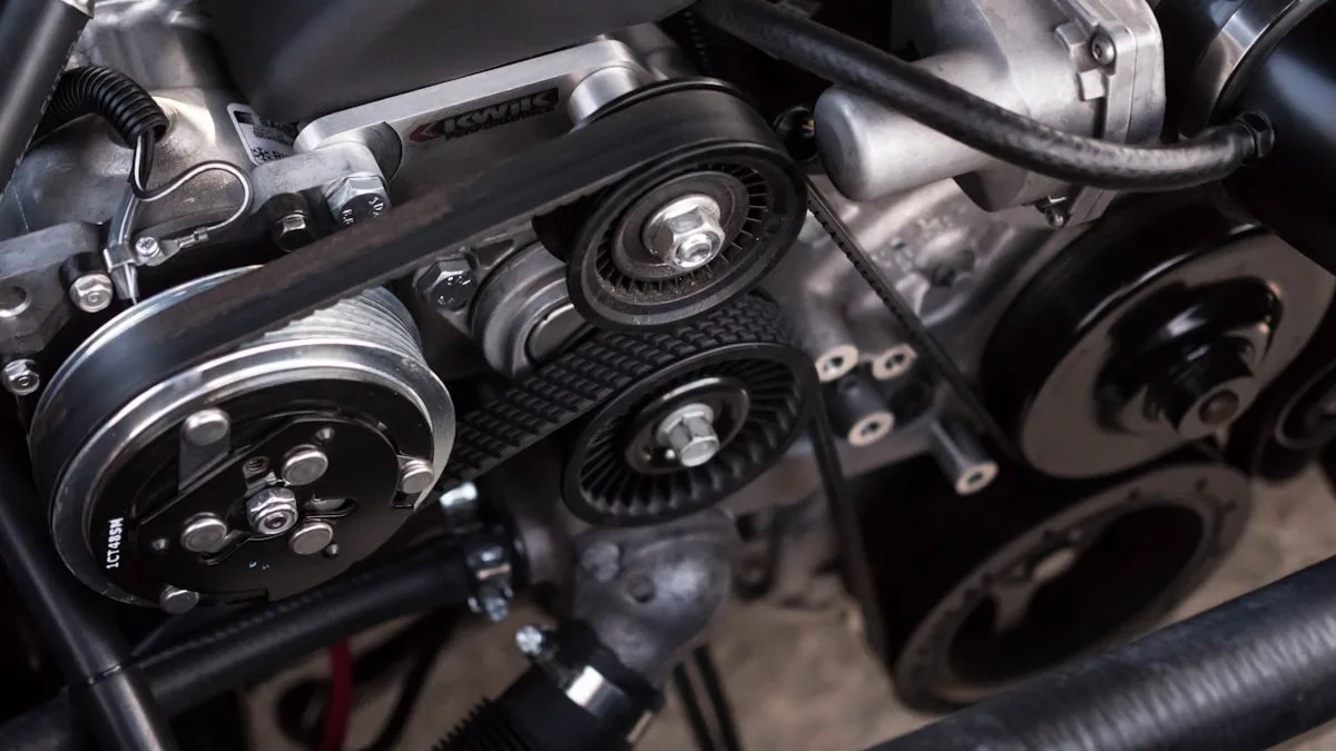 Engine bay with quality components